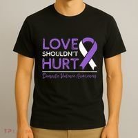 Love Shouldn't Hurt Domestic Violence Awareness  T-Shirt thumb 3