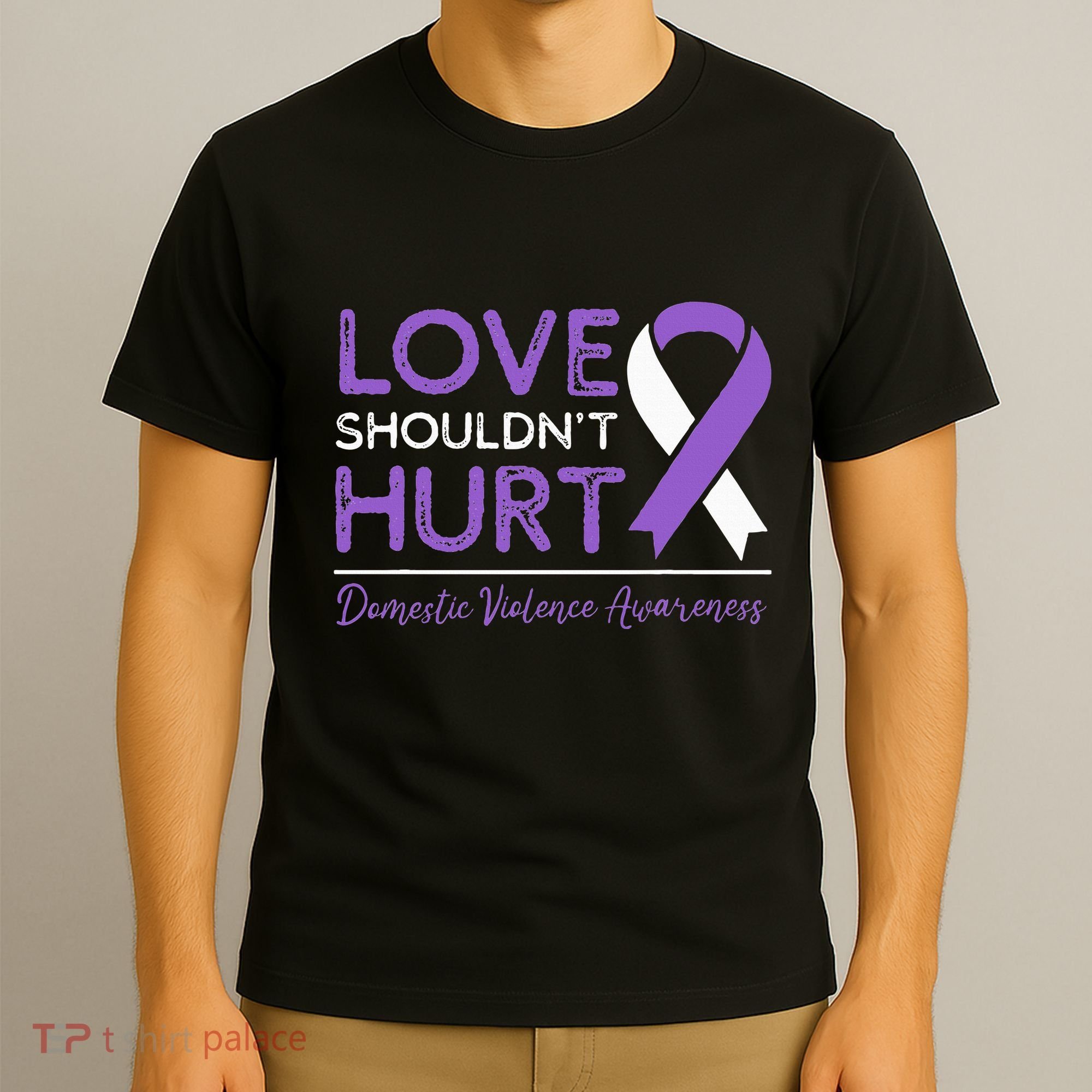 Love Shouldn't Hurt Domestic Violence Awareness  T-Shirt