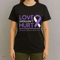 Love Shouldn't Hurt Domestic Violence Awareness  T-Shirt thumb 4