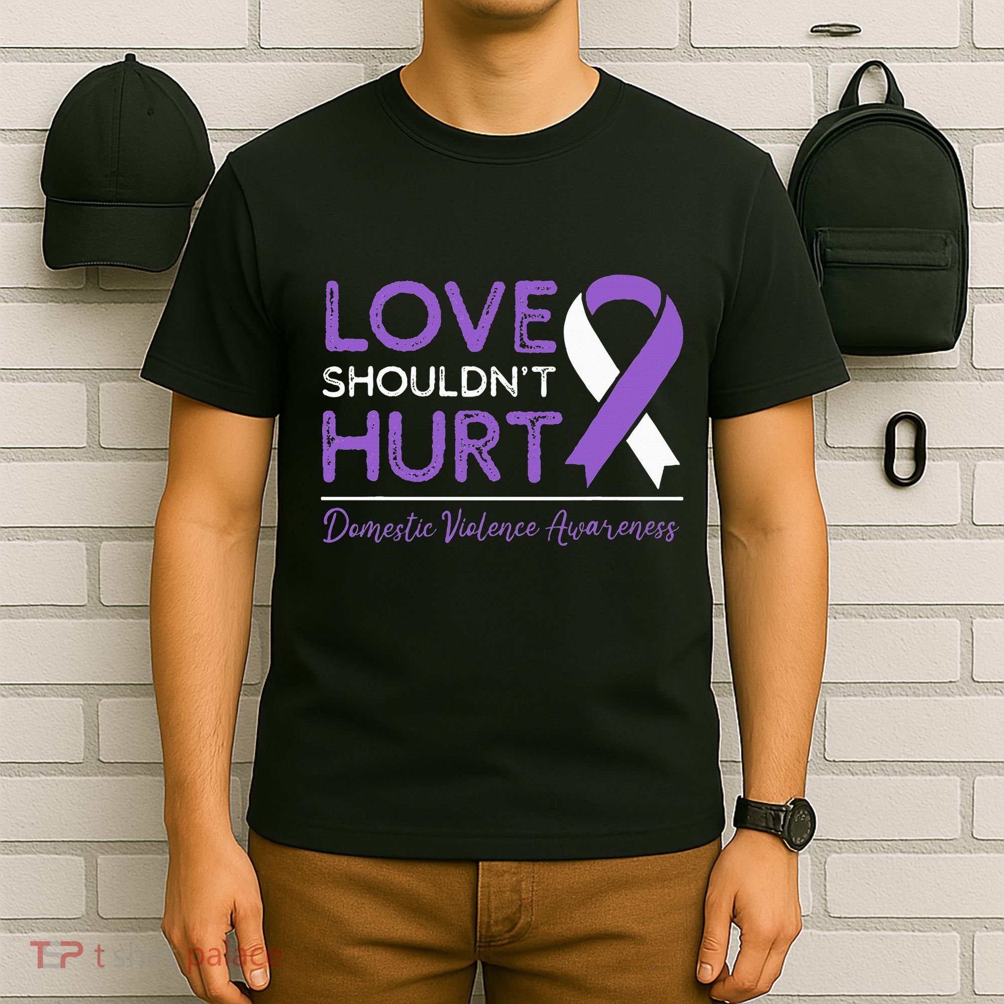 Love Shouldn't Hurt Domestic Violence Awareness  T-Shirt