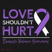 Love Shouldn't Hurt Domestic Violence Awareness  Women's Hoodie thumb 2