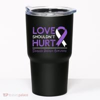 Love Shouldn't Hurt Domestic Violence Awareness  Tumbler thumb 0