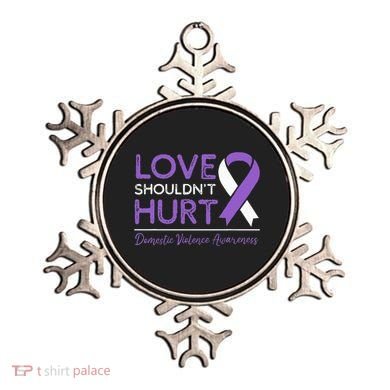Love Shouldn't Hurt Domestic Violence Awareness  Ornament