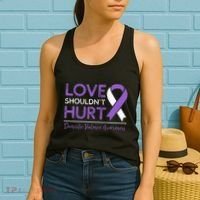 Love Shouldn't Hurt Domestic Violence Awareness  Women's Tank Top thumb 2
