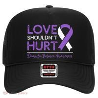 Love Shouldn't Hurt Domestic Violence Awareness  Hat thumb 0