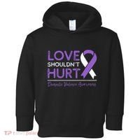 Love Shouldn't Hurt Domestic Violence Awareness  Toddler Hoodie thumb 0