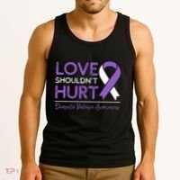 Love Shouldn't Hurt Domestic Violence Awareness  Tank Top thumb 3