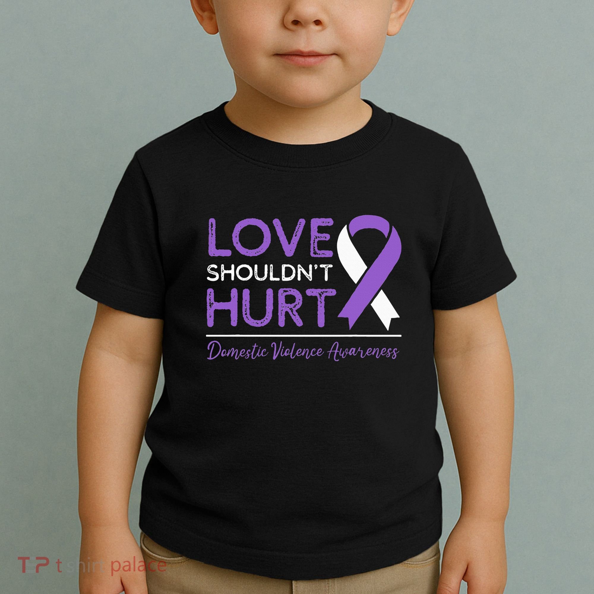 Love Shouldn't Hurt Domestic Violence Awareness  Toddler T-Shirt