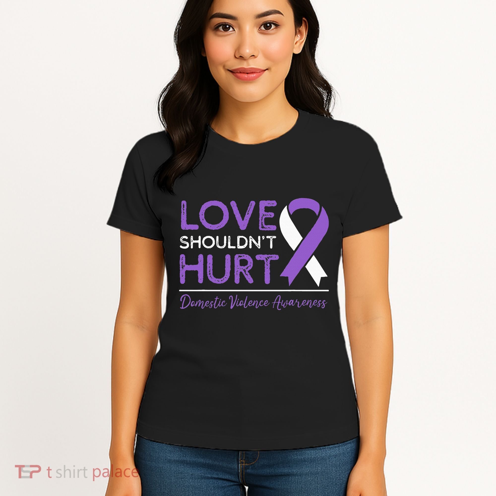 Love Shouldn't Hurt Domestic Violence Awareness  Women's T-Shirt