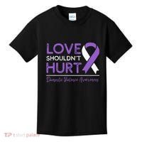 Love Shouldn't Hurt Domestic Violence Awareness  Kids T-Shirt thumb 0