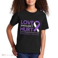 Love Shouldn't Hurt Domestic Violence Awareness  Kids T-Shirt thumb 2