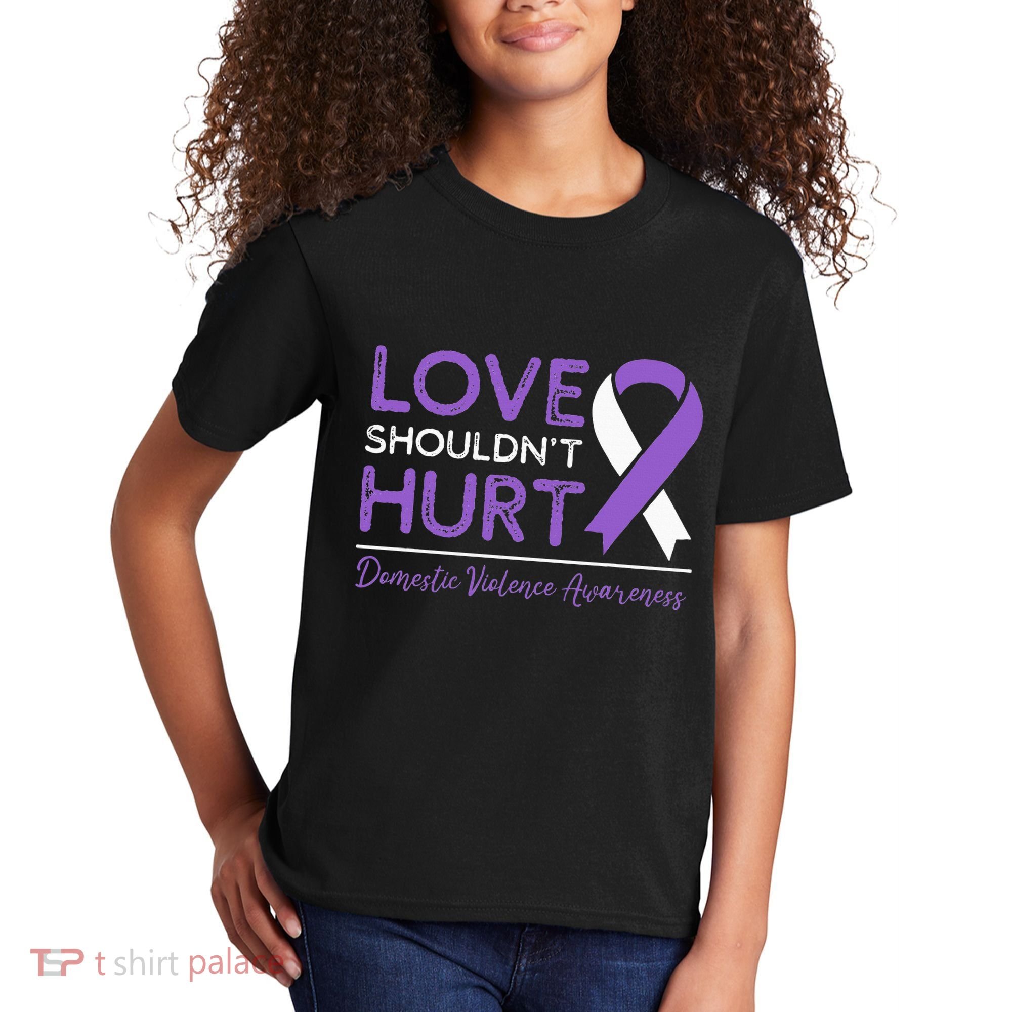 Love Shouldn't Hurt Domestic Violence Awareness  Kids T-Shirt