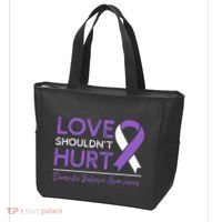 Love Shouldn't Hurt Domestic Violence Awareness  Tote Bag thumb 3