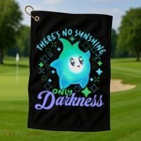 Luma Star Halloween Theres No Sunshine Only Darkness Luna Star Golf Towel thumb 1