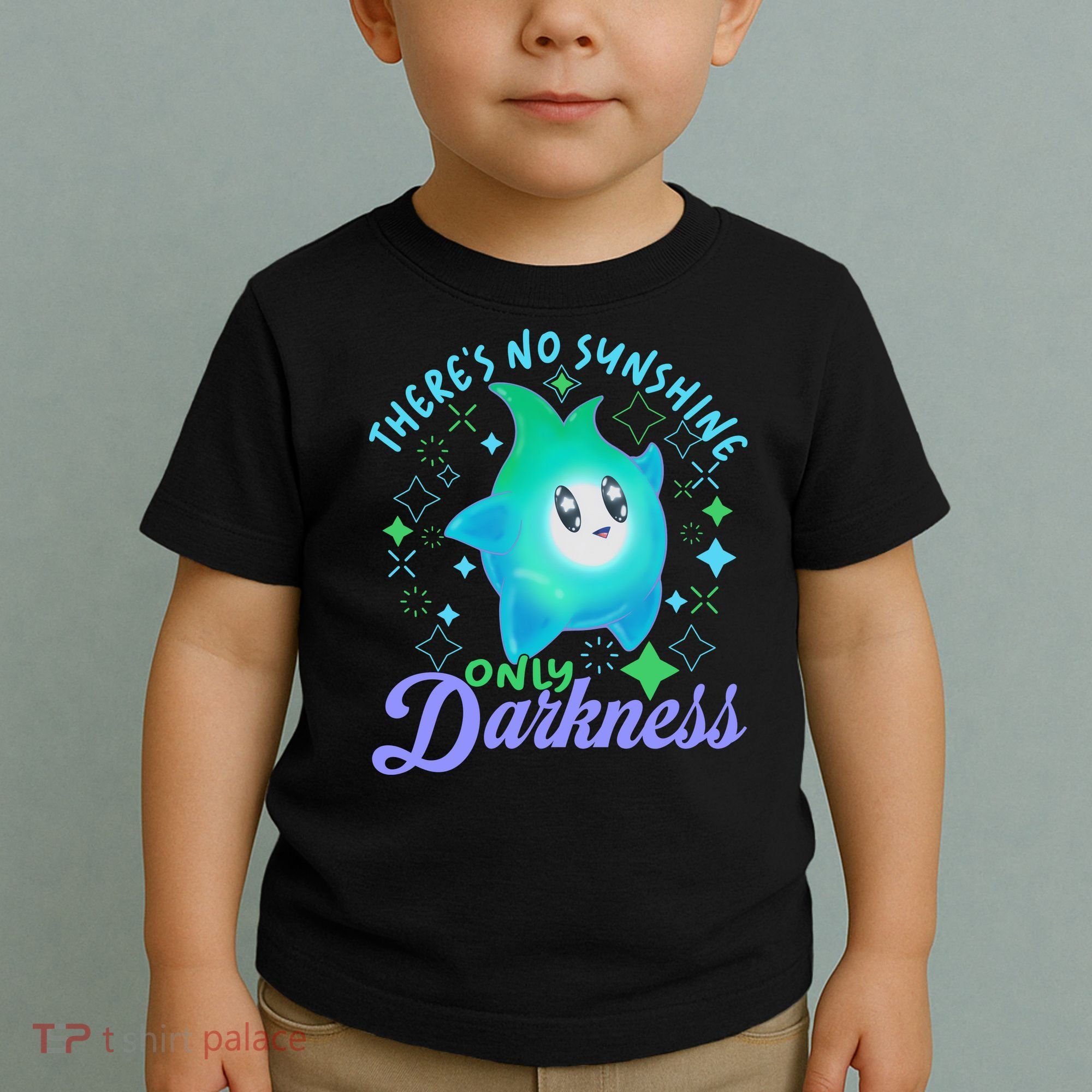 Luma Star Halloween Theres No Sunshine Only Darkness Luna Star Toddler T-Shirt