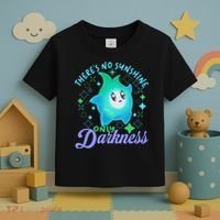 Luma Star Halloween Theres No Sunshine Only Darkness Luna Star Toddler T-Shirt thumb 3