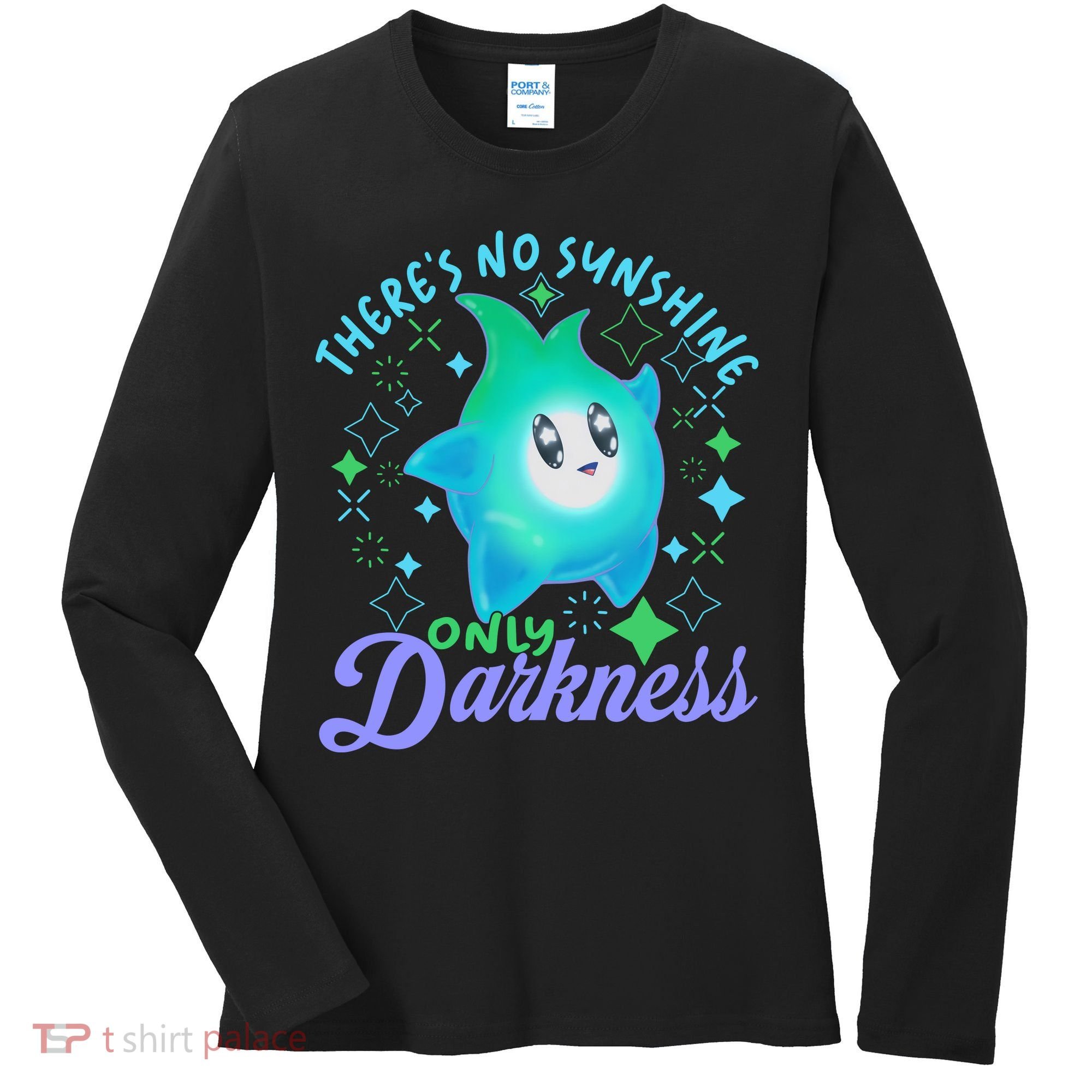 Luma Star Halloween Theres No Sunshine Only Darkness Luna Star Women's Long Sleeve Shirt