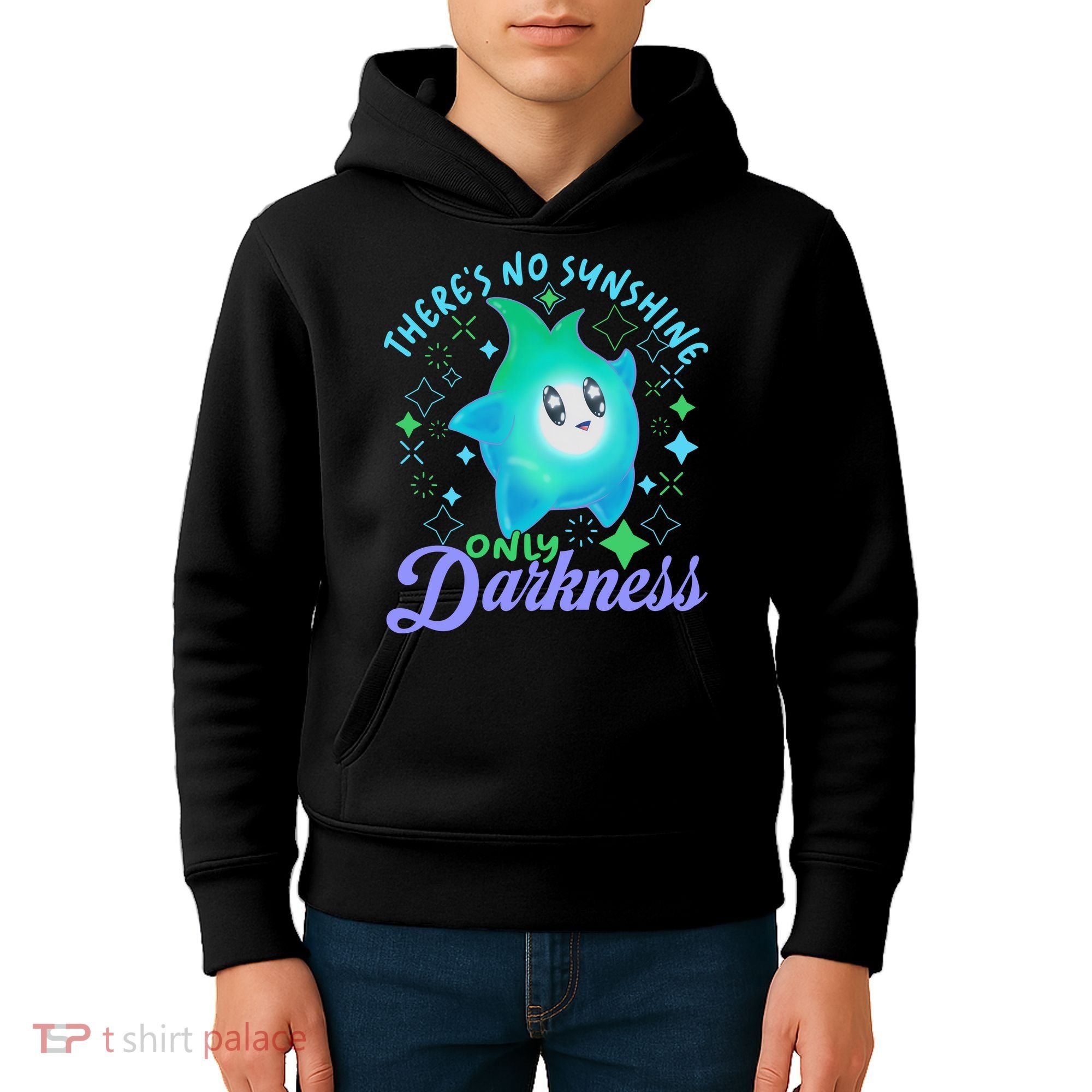 Luma Star Halloween Theres No Sunshine Only Darkness Luna Star Kids Hoodie