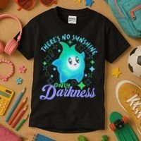 Luma Star Halloween Theres No Sunshine Only Darkness Luna Star Kids T-Shirt thumb 3