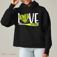 Love Softball Hobby Sport Gift Ladies Heavyweight Boxy Pullover Hoodie thumb 0
