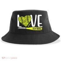 Love Softball Hobby Sport Gift Sustainable Bucket Hat thumb 0