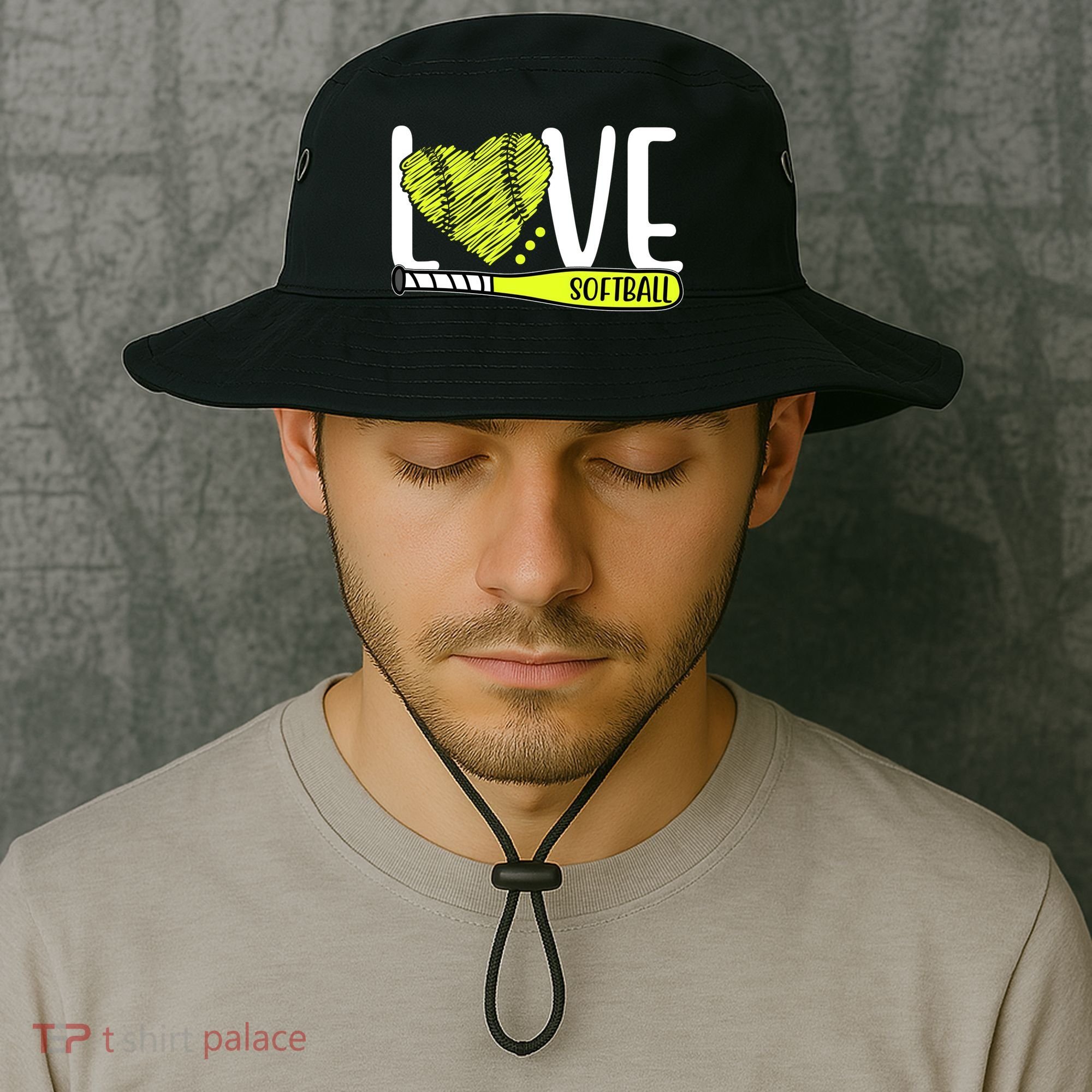 Love Softball Hobby Sport Gift Bucket Hat