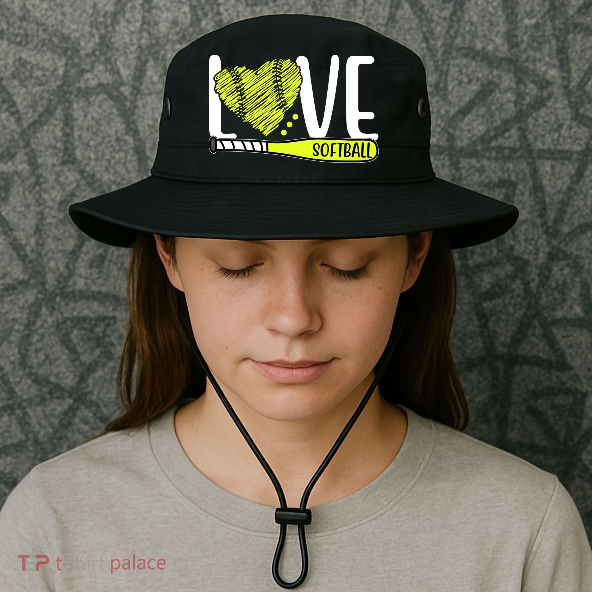 Love Softball Hobby Sport Gift Bucket Hat