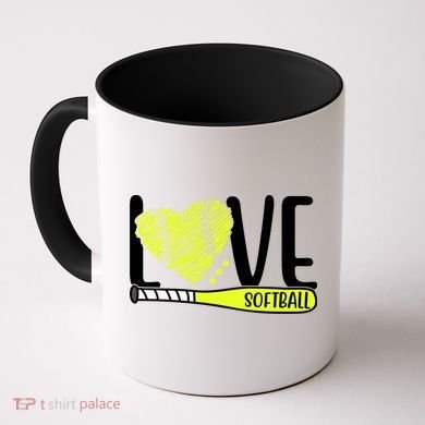 Love Softball Hobby Sport Gift Coffee Mug