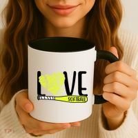 Love Softball Hobby Sport Gift Coffee Mug thumb 3