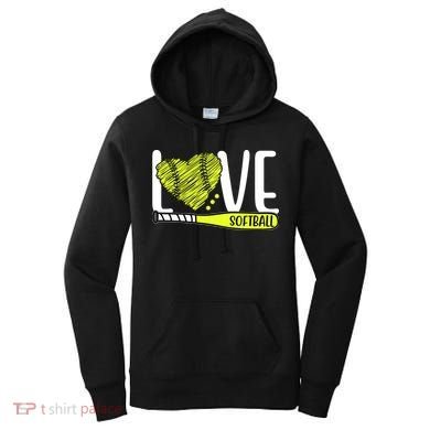 Love Softball Hobby Sport Gift Women's Hoodie