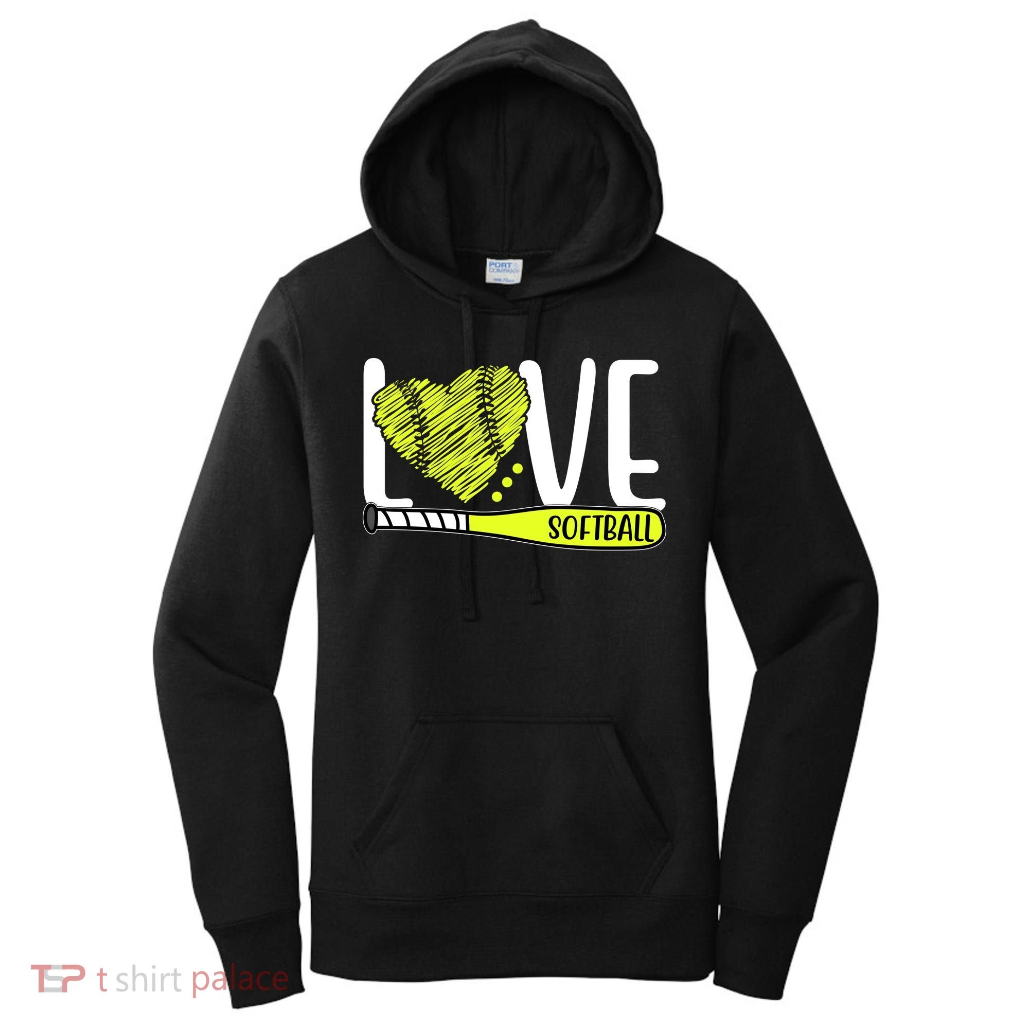 Love Softball Hobby Sport Gift Women's Hoodie