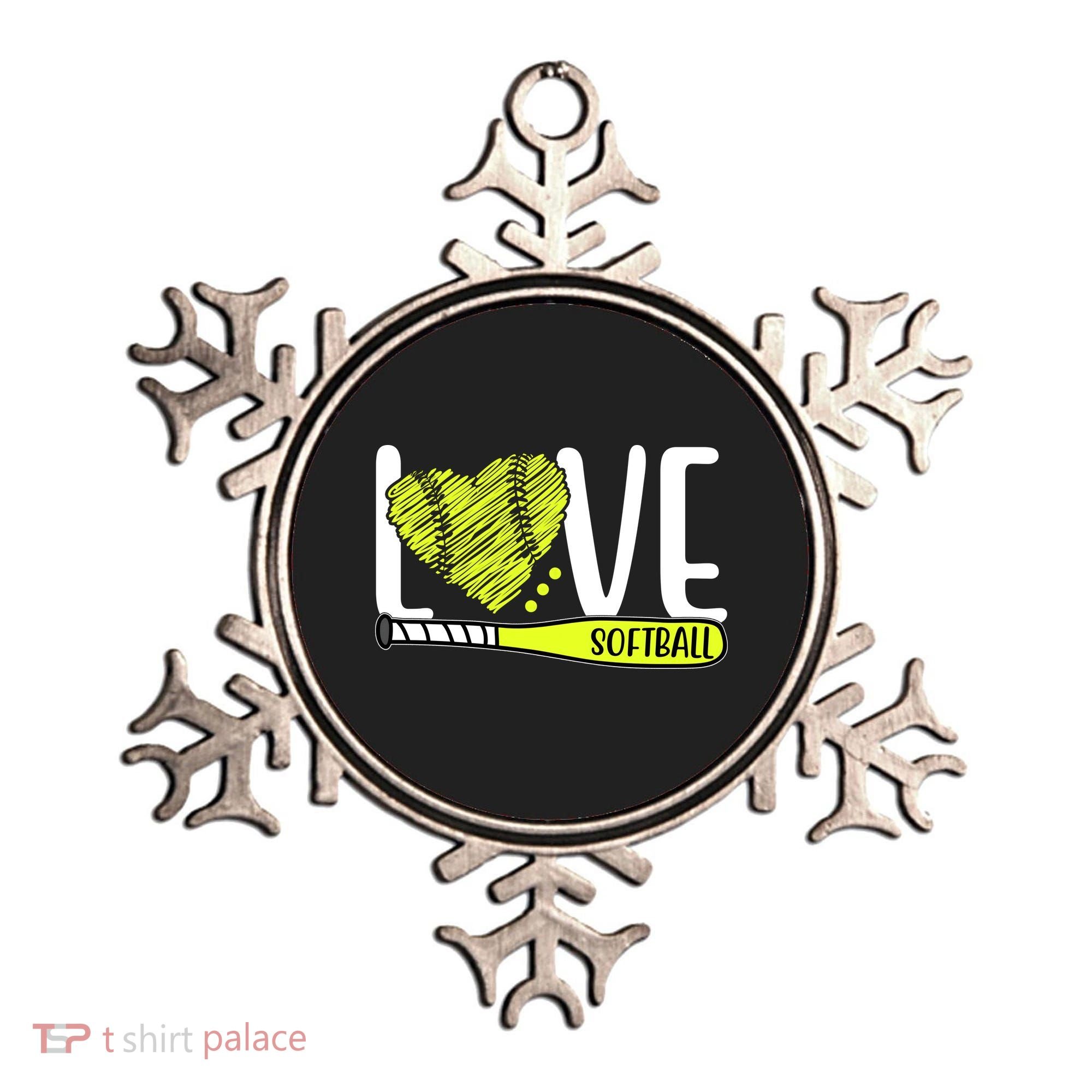 Love Softball Hobby Sport Gift Ornament