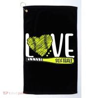 Love Softball Hobby Sport Gift Golf Towel thumb 0