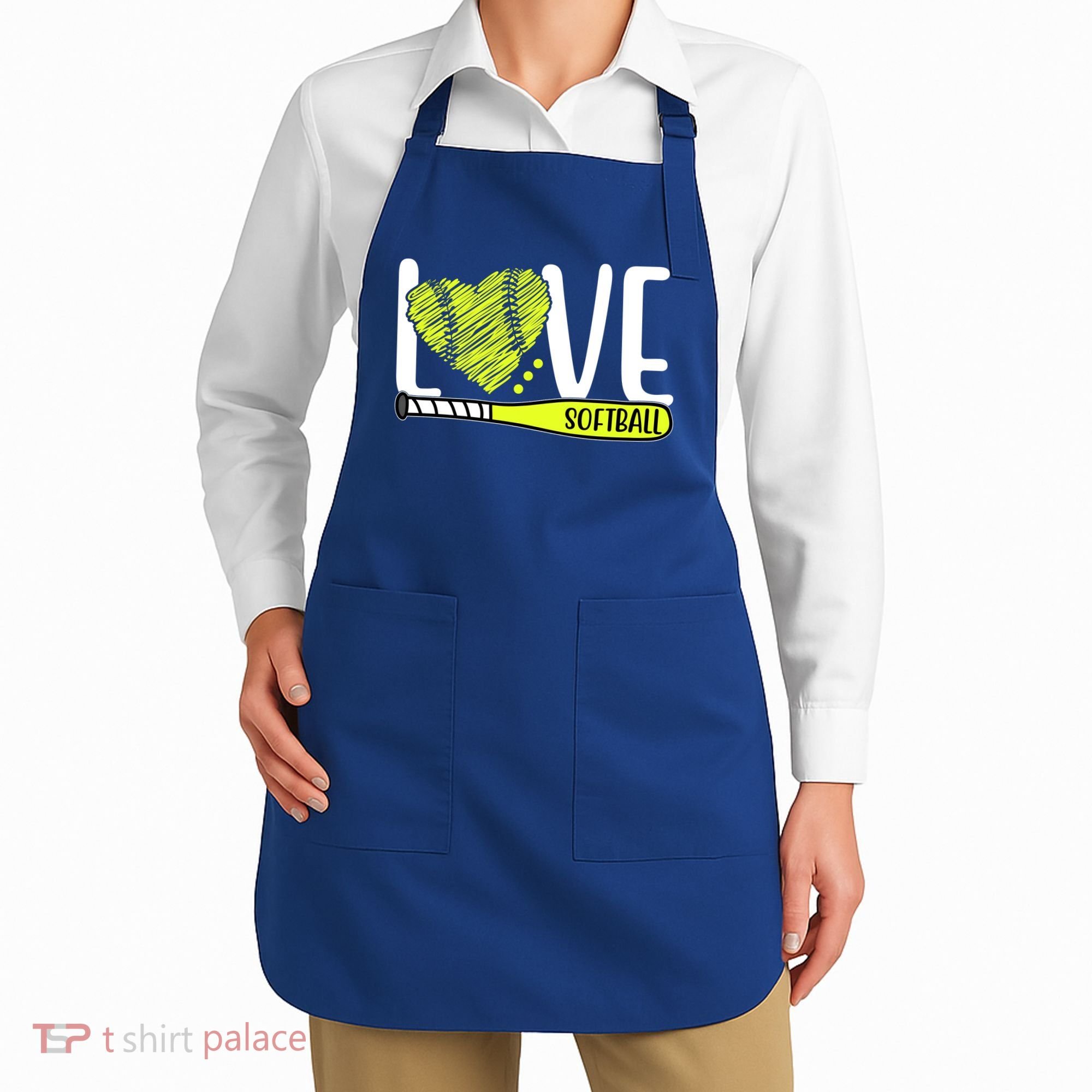 Love Softball Hobby Sport Gift Apron