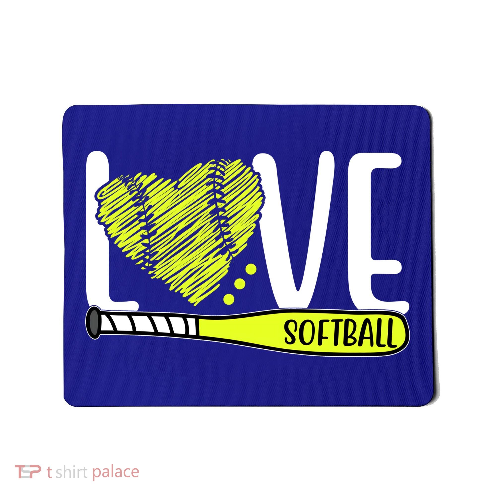 Love Softball Hobby Sport Gift Mousepad