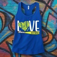 Love Softball Hobby Sport Gift Women's Tank Top thumb 3