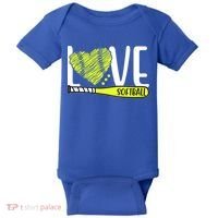 Love Softball Hobby Sport Gift Baby Bodysuit thumb 0