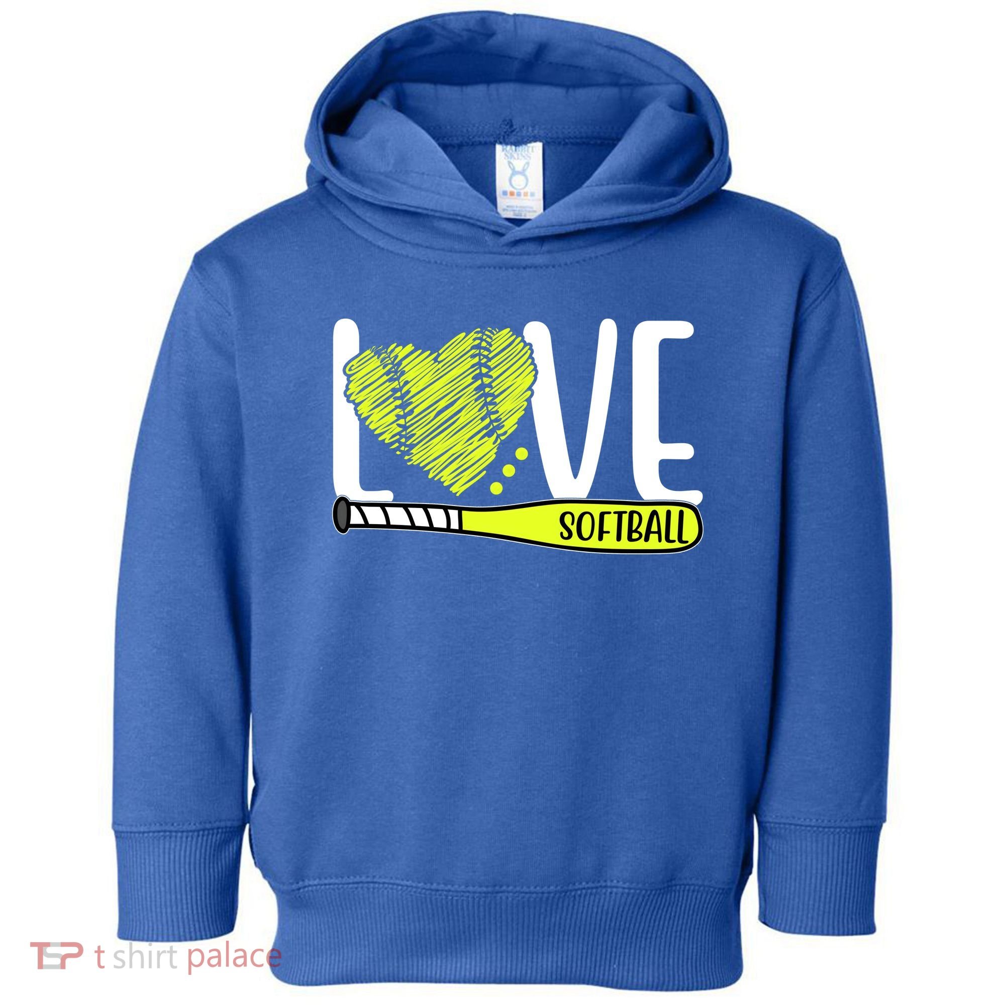 Love Softball Hobby Sport Gift Toddler Hoodie