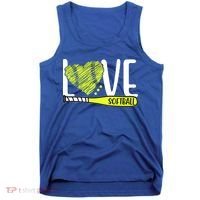 Love Softball Hobby Sport Gift Tank Top thumb 0