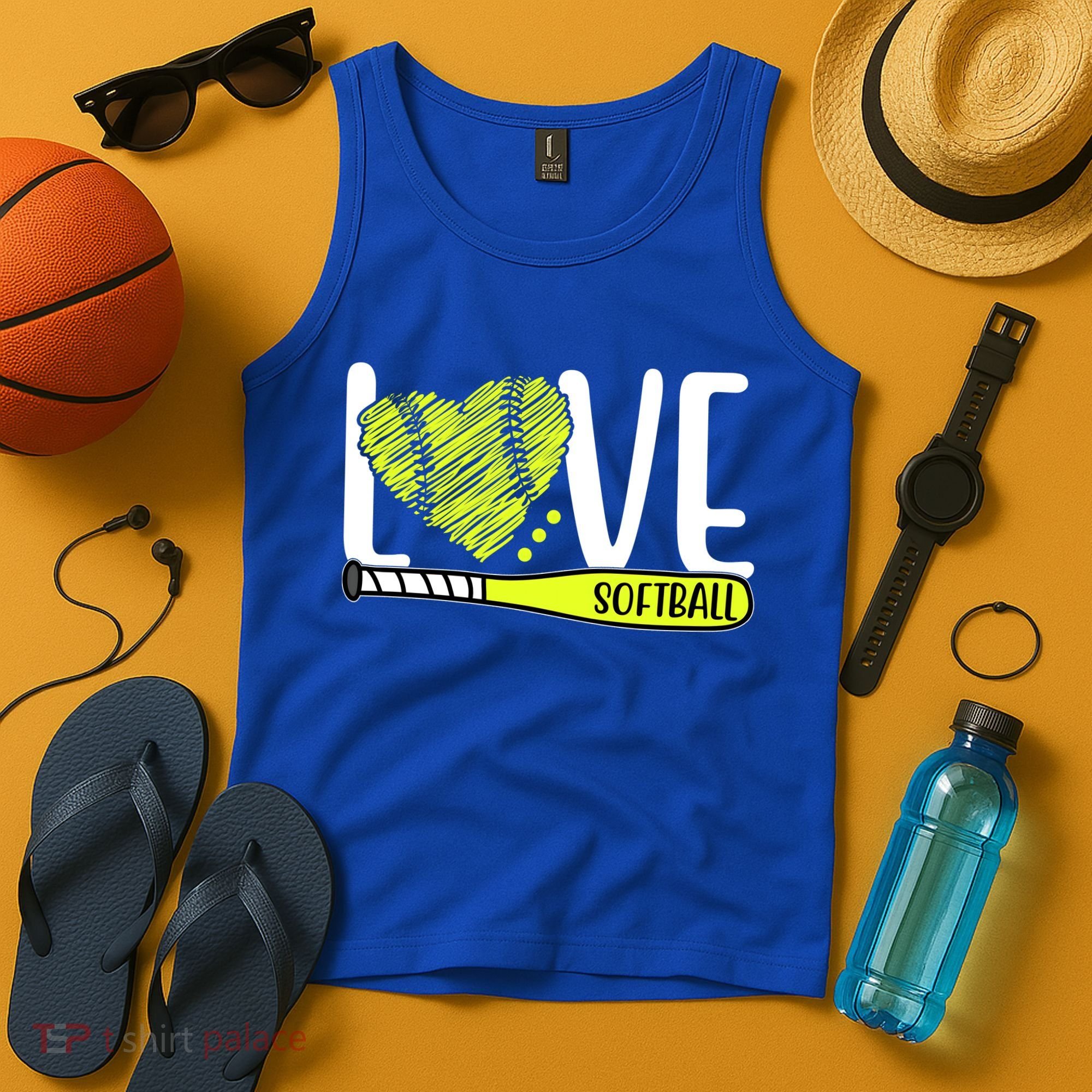 Love Softball Hobby Sport Gift Tank Top
