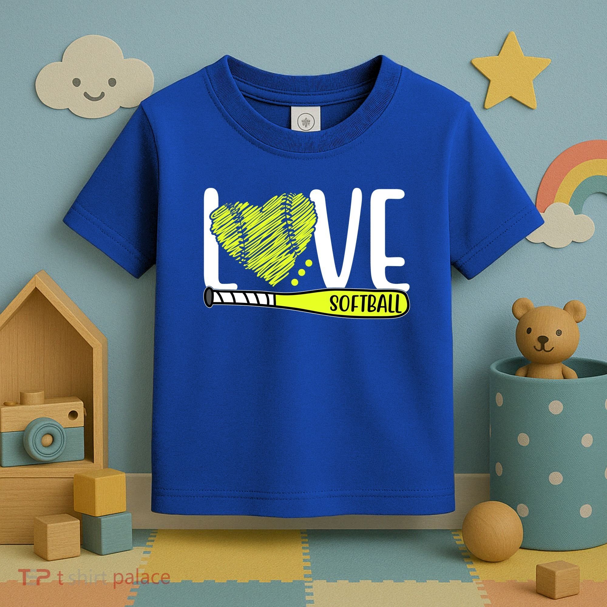 Love Softball Hobby Sport Gift Toddler T-Shirt