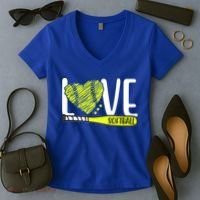 Love Softball Hobby Sport Gift Women's V-Neck T-Shirt thumb 2