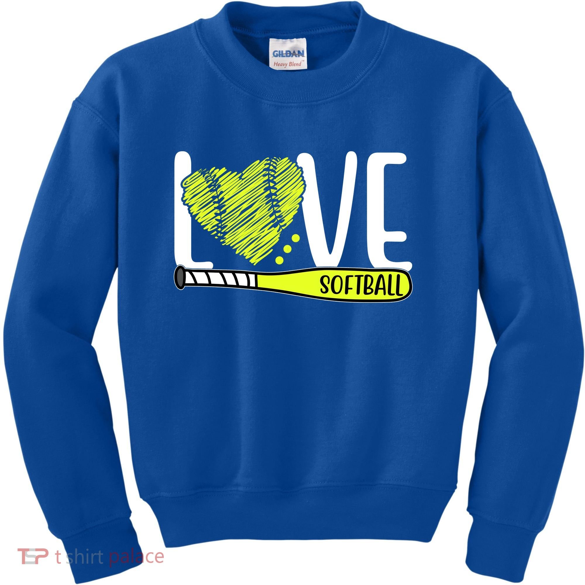 Love Softball Hobby Sport Gift Kids Sweatshirt