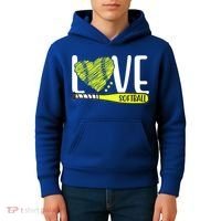 Love Softball Hobby Sport Gift Kids Hoodie thumb 4