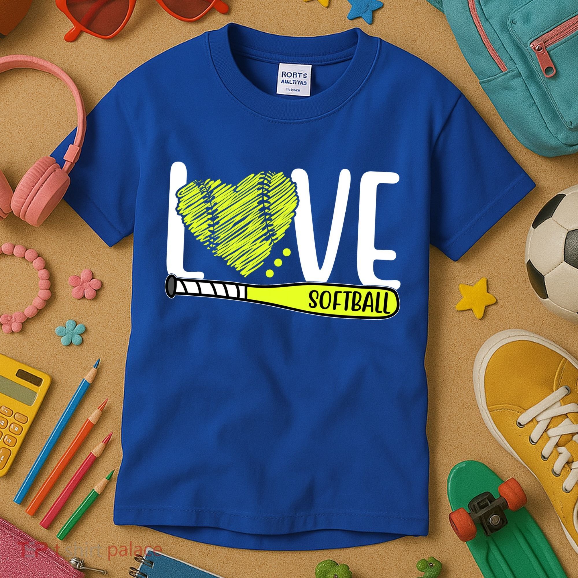 Love Softball Hobby Sport Gift Kids T-Shirt