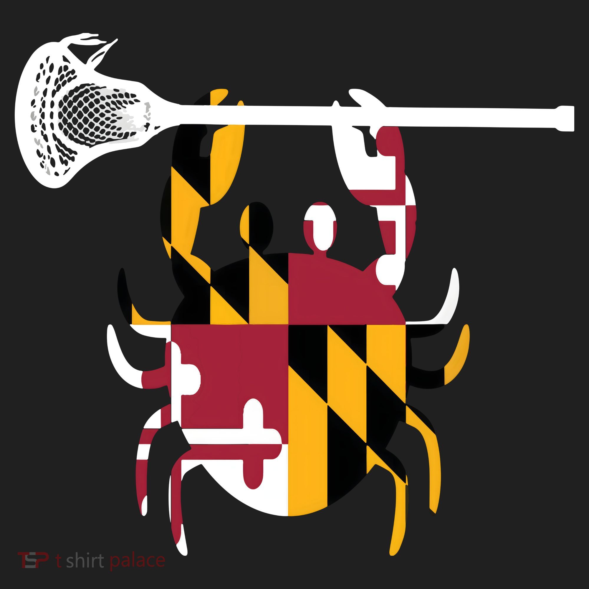 Lacrosse Shirts Helmet Sticks LAX Maryland Flag Gift Beanie