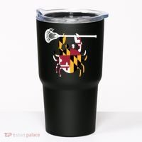 Lacrosse Shirts Helmet Sticks LAX Maryland Flag Gift Tumbler thumb 0