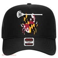 Lacrosse Shirts Helmet Sticks LAX Maryland Flag Gift Hat thumb 0