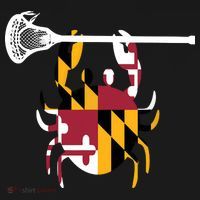 Lacrosse Shirts Helmet Sticks LAX Maryland Flag Gift Visor thumb 3
