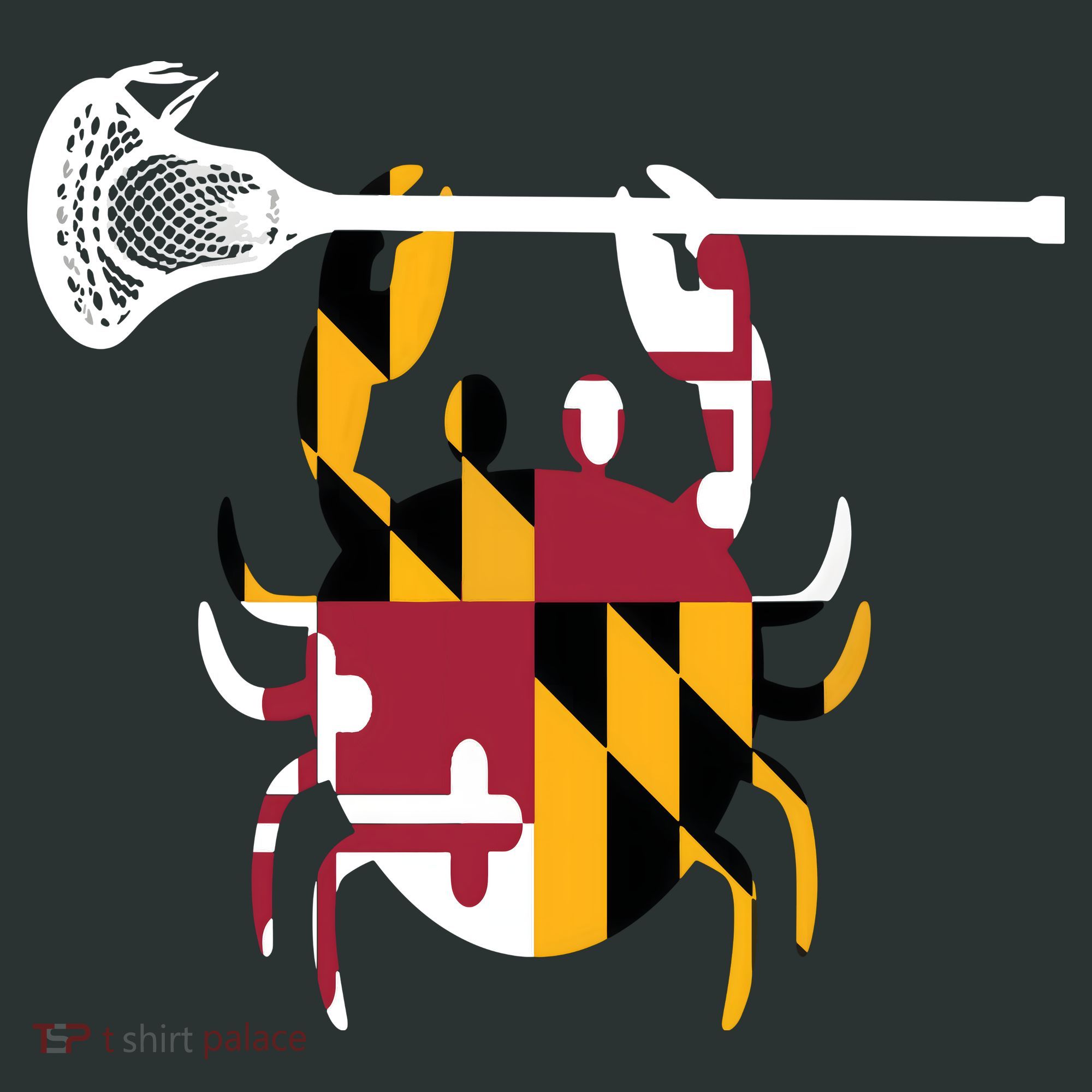 Lacrosse Shirts Helmet Sticks LAX Maryland Flag Gift Hoodie